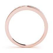 18K Rose Gold 1 ct tw Diamond Wedding Ring