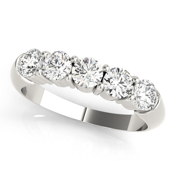 Multi-Diamond Gold Wedding Ring