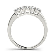 5-Stone Round Diamond Wedding Band