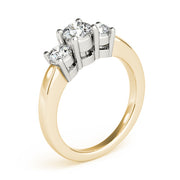 14K Yellow Gold 1 ct tw Three Stone Diamond Engagement Ring