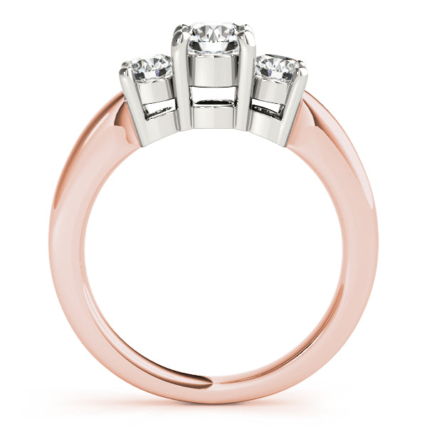 14K Rose Gold 0.75 ctw Round Diamond Engagement Ring