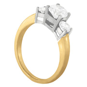 1.5 CT Round Diamond Three Stone Ring