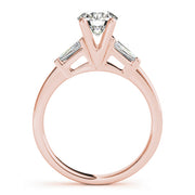 18K Rose Gold 1 ct Diamond Engagement Ring