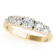 18K Yellow Gold Diamond Wedding Band 1 ctw