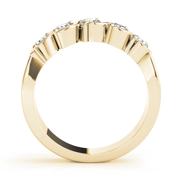 18K Yellow Gold 1 ct tw Diamond Wedding Ring