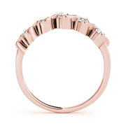 14K Rose Gold 1ctw Diamond Wedding Band