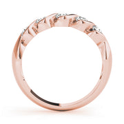 14K Rose Gold 1 CT Diamond Wedding Band