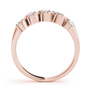 14K Rose Gold 1ctw Diamond Wedding Band