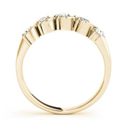 14K Yellow Gold 5-Stone Diamond Wedding Ring