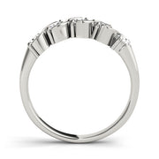 5-Stone Round Diamond Wedding Band