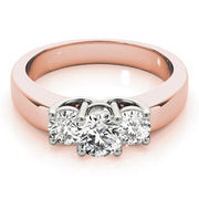 14K Rose Gold 1ctw Round Diamond Engagement Ring