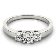 Three Stone Diamond Engagement Ring