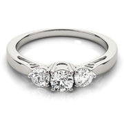 Three Stone Diamond Engagement Ring