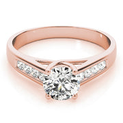 18K Rose Gold 1 1/8 ct tw Trellis Diamond Engagement Ring