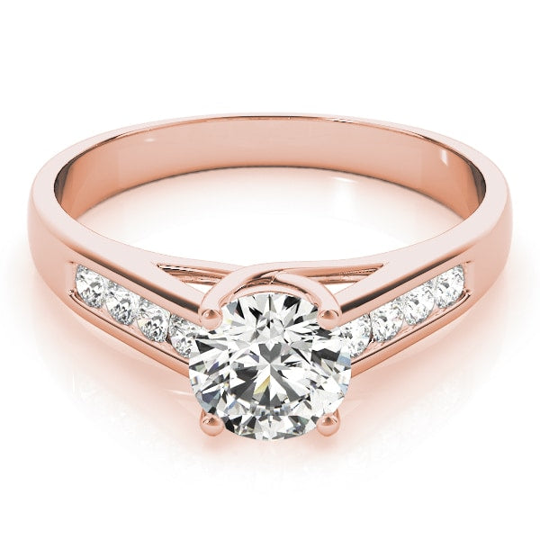 18K Rose Gold 1 1/8 ct tw Trellis Diamond Engagement Ring