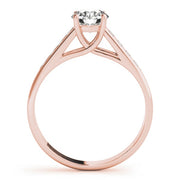14K Rose Gold 1 1/8 ct tw Trellis Diamond Engagement Ring