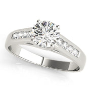1.0 CT Round Diamond Trellis Engagement Ring