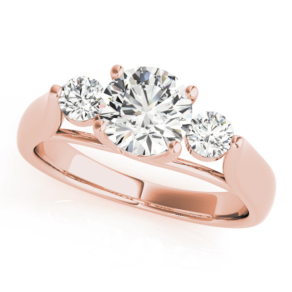 14K Rose Gold 1.25 ctw Diamond Engagement Ring
