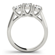 3-Stone Round Diamond Engagement Ring
