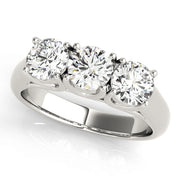 3-Stone Round Diamond Engagement Ring
