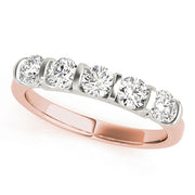 14K Rose Gold Diamond Wedding Ring