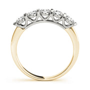 18K Yellow Gold 5-Stone Diamond Wedding Ring