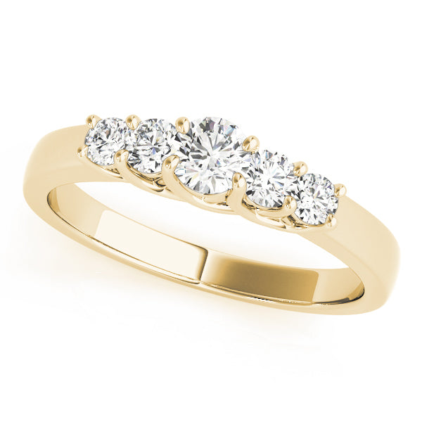 14K Yellow Gold 1 ct Diamond Wedding Ring