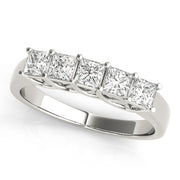 Princess Diamond Multi-Stone Wedding Band