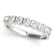 7-Stone Round Diamond Wedding Band