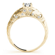 14K Yellow Gold 3/8 ct tw Vintage Diamond Engagement Ring