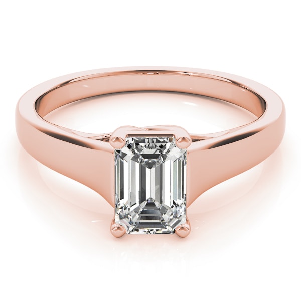 14K Rose Gold 1 ct tw Solitaire Diamond Engagement Ring