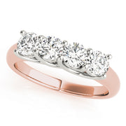 14K Rose Gold Diamond Wedding Ring