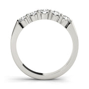 5-Stone Round Diamond Wedding Band