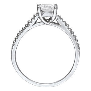 12-Diamond Round Wedding Ring