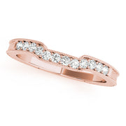 14K Rose Gold Diamond Wedding Ring