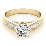 14K Yellow Gold 1 1/5 ct tw Trellis Diamond Engagement Ring