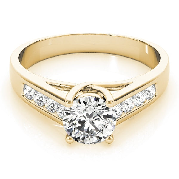 14K Yellow Gold 1 1/5 ct tw Trellis Diamond Engagement Ring