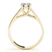 14K Yellow Gold 1 1/5 ct tw Trellis Diamond Engagement Ring