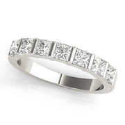 Princess Diamond Multi-Stone Wedding Ring