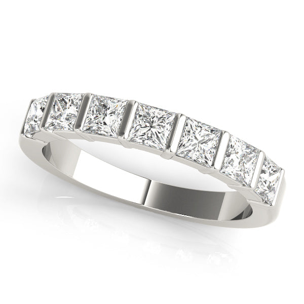 Princess Diamond Multi-Stone Wedding Ring