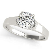 1.0 CT Round Diamond Solitaire Engagement Ring