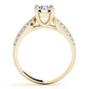 18K Yellow Gold 1 1/2 ct tw Trellis Diamond Engagement Ring