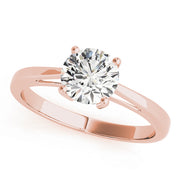 18K Rose Gold 1ct Diamond Engagement Solitaire Ring