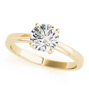 14K Yellow Gold 1ct Diamond Solitaire Engagement Ring
