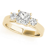 14K Yellow Gold 1 ct Diamond Three-Stone Ring