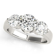 Platinum 2 ct tw Three Stone Diamond Engagement Ring