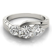 Three Stone Diamond Engagement Ring