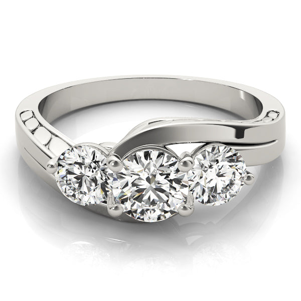 Three Stone Diamond Engagement Ring