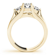 14K Yellow Gold 1 ct tw Three Stone Diamond Engagement Ring