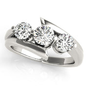 Platinum 1 ct tw Three Stone Diamond Engagement Ring